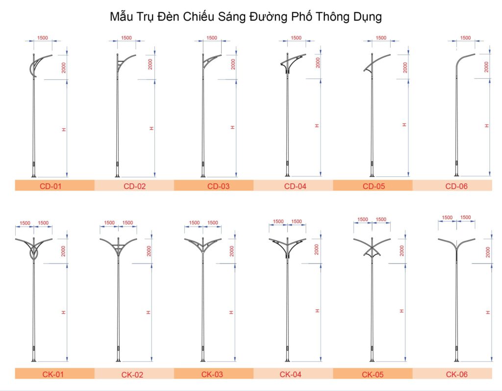 Cột đèn chiếu sáng