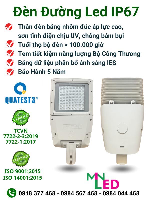 đèn đường led năng lượng mặt trời