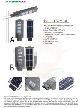 đèn đường năng lượng mặt trời liền thể